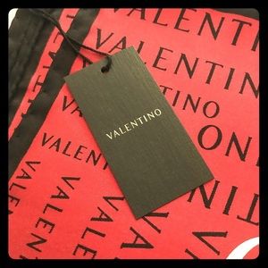 Valentino NWT Classic Logo Silk Square Scarf